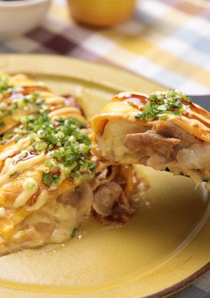 白菜たっぷり♪とろ〜りチーズの豚ぺい焼き-レシピのメイン写真