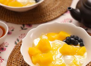とろける台湾デザート♪豆乳黄桃豆花-レシピのメイン写真