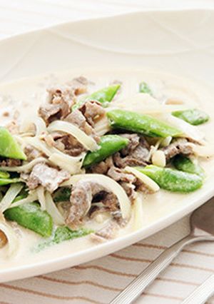 季節野菜と牛肉のクリームストロガノフ-レシピのメイン写真