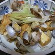 鉄分たっぷり厚揚げとあさりの炒め物