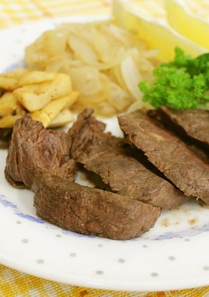 牛赤身ステーキ-レシピのメイン写真