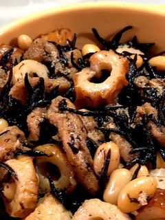ひじき 竹輪 大豆 きざみあげの煮物-レシピのメイン写真