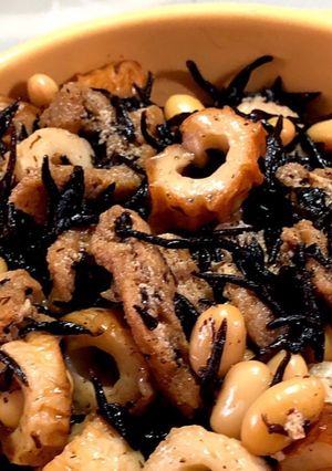 ひじき 竹輪 大豆 きざみあげの煮物-レシピのメイン写真