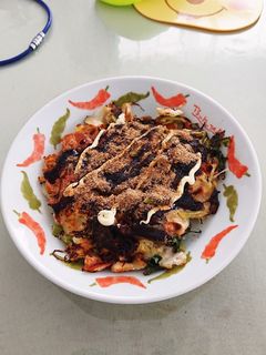 おもちで作るお好み焼-レシピのメイン写真