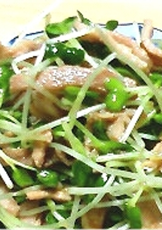 豚ばら肉とかいわれのさっぱりサラダ-レシピのメイン写真