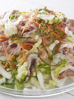 白菜と豚肉の冷しゃぶ生姜だれ-レシピのメイン写真