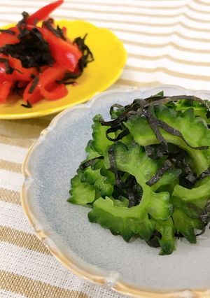 ゴーヤの海苔和え・パプリカの海苔和え-レシピのメイン写真
