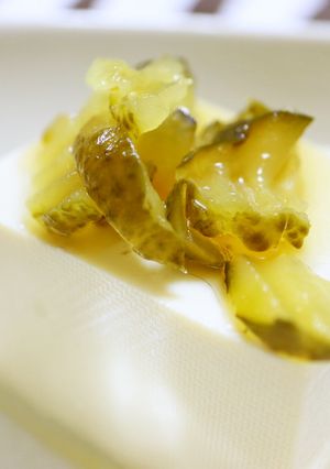 【20秒】豆腐のピクルス乗せ-レシピのメイン写真