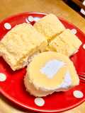 レンジで簡単！米粉ロールケーキ♪