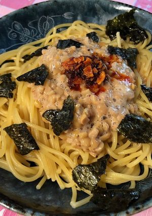 パパっと作れて美味しい納豆パスタ-レシピのメイン写真