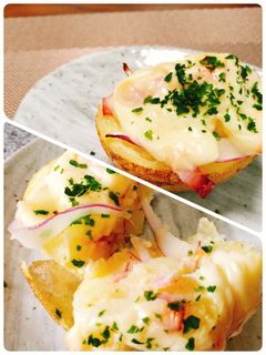 新じゃがバターカップチーズ焼き♡-レシピのメイン写真