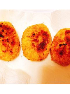 野菜たっぷりたらこカルボナーラ風コロッケ-レシピのメイン写真