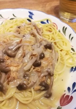 シチューの素と鮭フレークでクリームパスタ-レシピのメイン写真