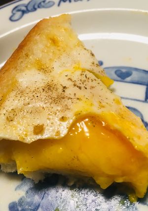 くり抜き食パンの卵チーズハムトースト-レシピのメイン写真