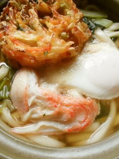 夏の鍋焼きうどん!題して、夏焼うどん♪-レシピのメイン写真