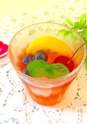 冷凍フルーツでアイスティー♬-レシピのメイン写真