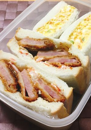 作り置き残りでサンドイッチ-レシピのメイン写真