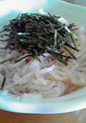 白滝でたらこスパゲティ風-レシピのメイン写真