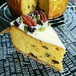 パンプキンとラムレーズンのチーズケーキ