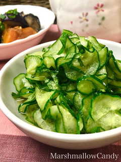 簡単♡紫蘇とキュウリの爽やか酢の物♡-レシピのメイン写真
