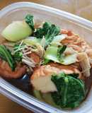 魚河岸揚げとチンゲン菜の煮浸し