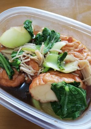魚河岸揚げとチンゲン菜の煮浸し-レシピのメイン写真