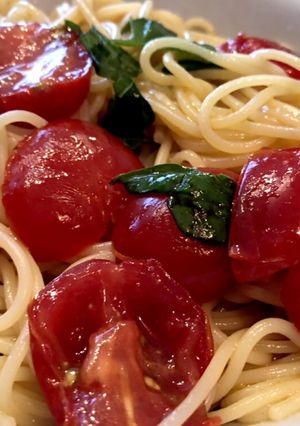 フレッシュトマトとバジルのサラダパスタ-レシピのメイン写真