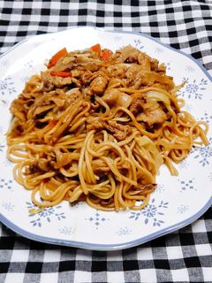 我が家の焼きそば-レシピのメイン写真