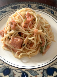 明太子たっぷりのさっぱりパスタ-レシピのメイン写真
