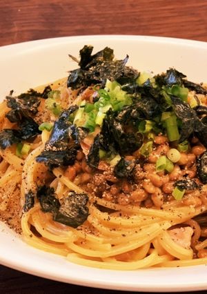 店開けるくらい美味い！簡単！納豆パスタ-レシピのメイン写真