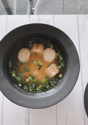 豆腐とお麩の味噌汁-レシピのメイン写真