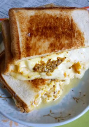 厚焼き卵モッツァレラメルト-レシピのメイン写真