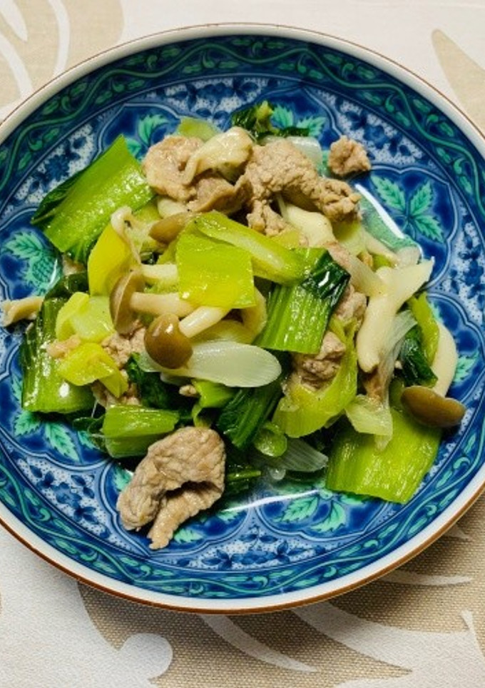 豚こま肉と青梗菜の爽やか炒め-レシピのメイン写真