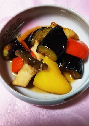 茄子とパプリカ・エリンギの揚げひたし-レシピのメイン写真