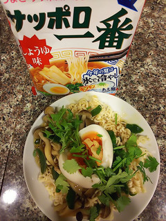 しめじとニラの冷製おつまみラーメン-レシピのメイン写真