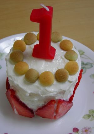 離乳食!1歳のお誕生日ケーキ♪-レシピのメイン写真