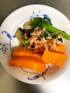 なすと人参と冷凍小松菜レンジでナムル-レシピのメイン写真