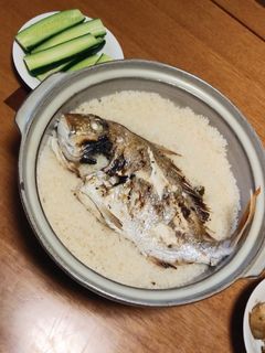 意外と簡単!土鍋で鯛めし♪-レシピのメイン写真