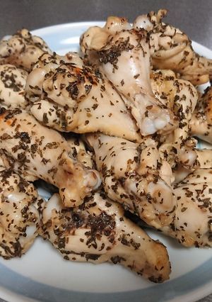 さっぱり！手羽元のレモンバジル焼き-レシピのメイン写真