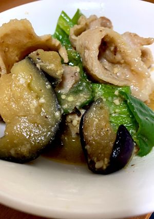 ナスと豚肉の味噌炒め-レシピのメイン写真