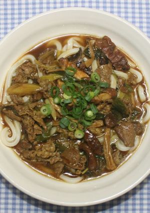 NHK☆乾燥キノコたっぷりのカレーうどん-レシピのメイン写真