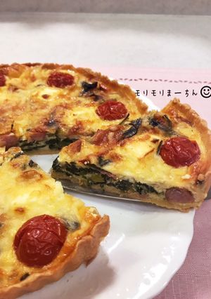 簡単で美味しい生地のほうれん草キッシュ-レシピのメイン写真
