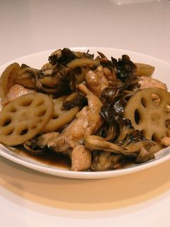 鶏肉の照り焼きwith蓮根&舞茸-レシピのメイン写真
