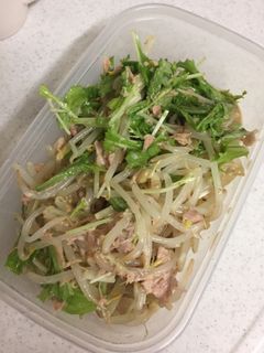 水菜ともやしのツナポンサラダ-レシピのメイン写真