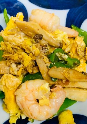 簡単！ソースで味付けえび炒め-レシピのメイン写真