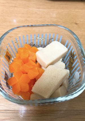 飾り人参と高野豆腐の煮物-レシピのメイン写真