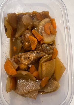 手羽元のとんかつソースコトコト煮-レシピのメイン写真