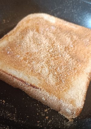 揚げない！フライパンできなこ揚げパン風トースト-レシピのメイン写真