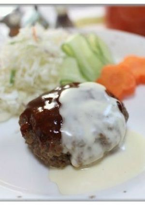 チーズフォンデュハンバーグ-レシピのメイン写真