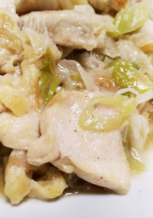鶏むね肉のネギ塩炒め-レシピのメイン写真